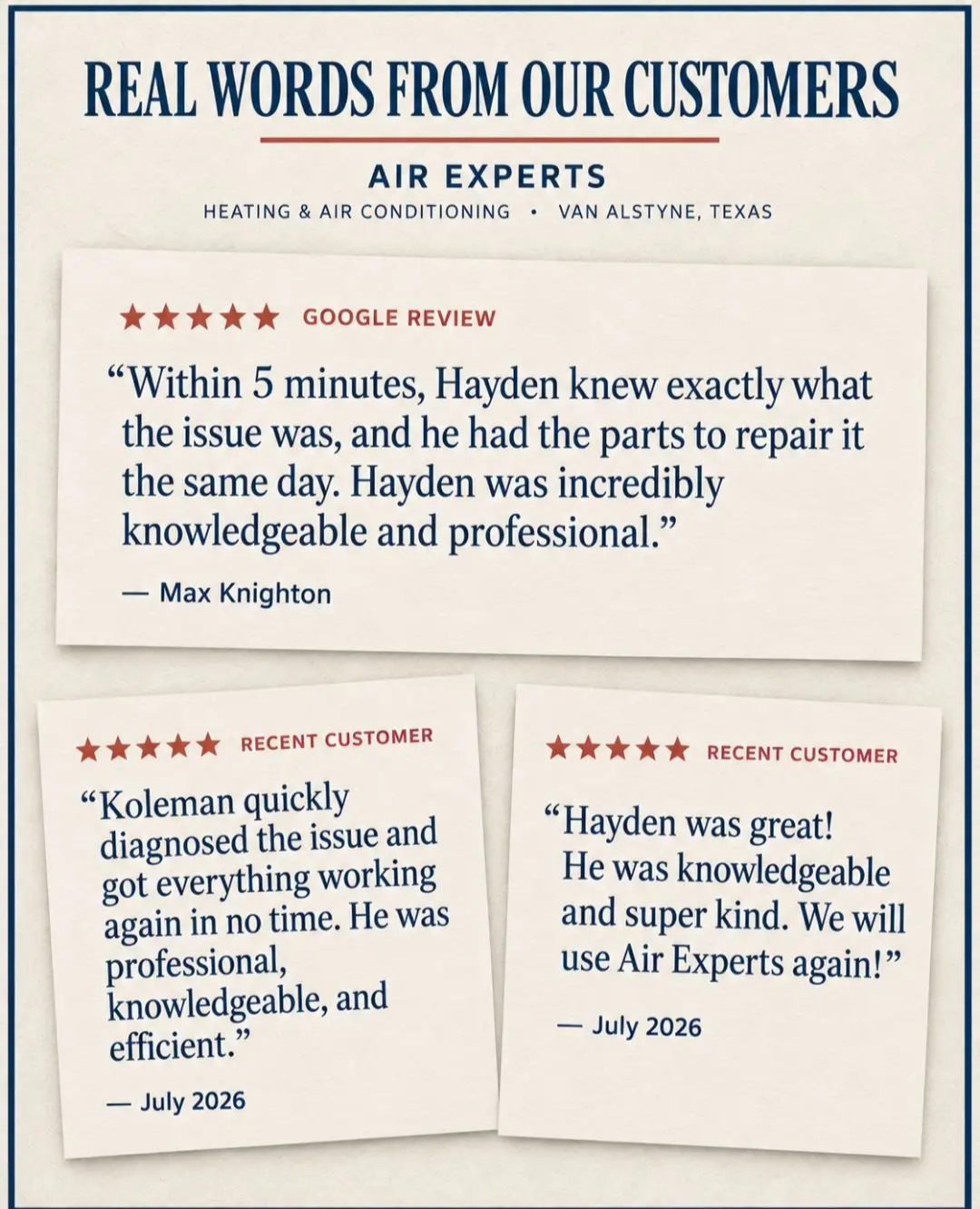 Air Experts, Heating System Installation or Replacement in Van Alstyne, TX - photo 1