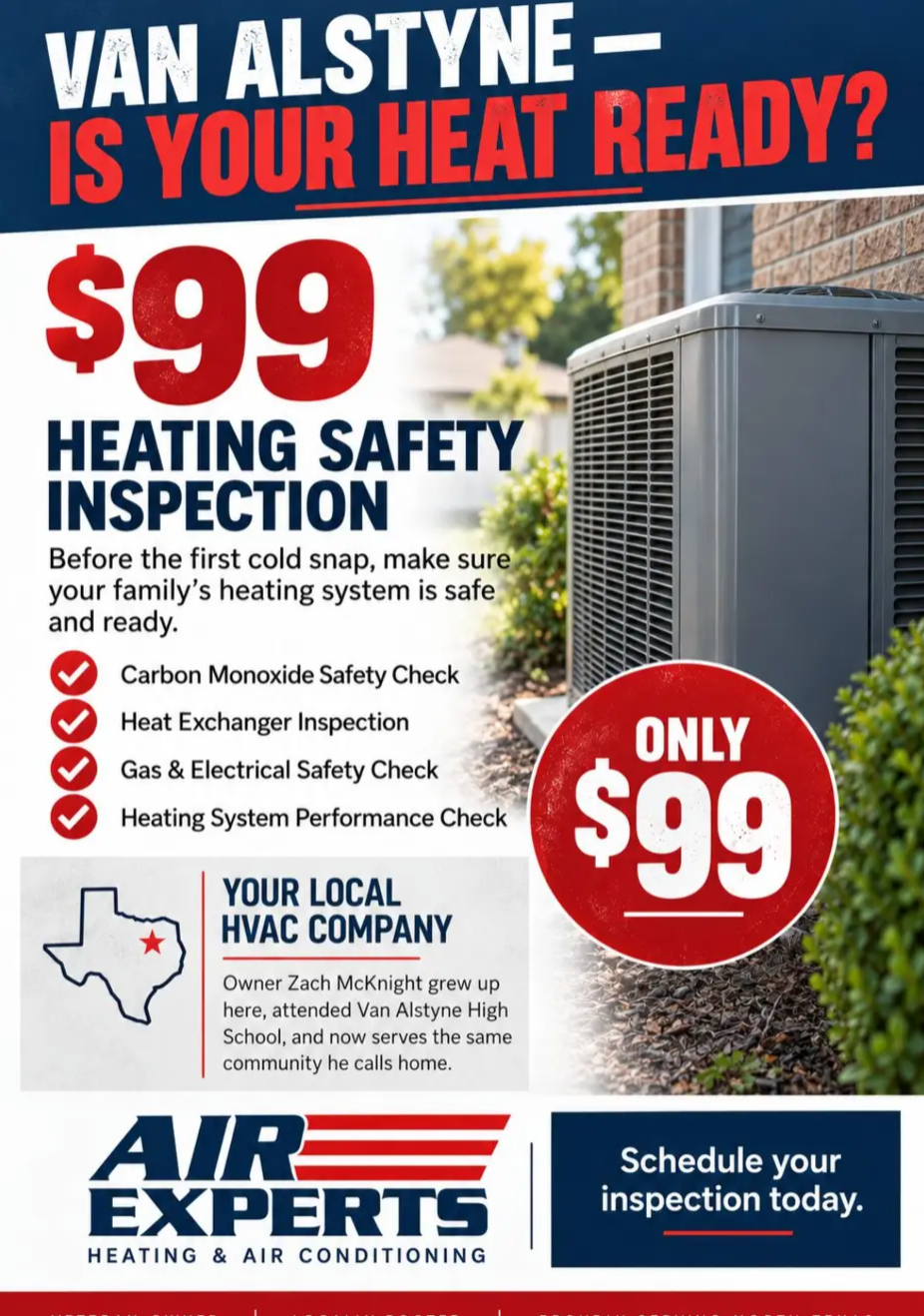 Air Experts, Heating System Installation or Replacement in Van Alstyne, TX - photo 2