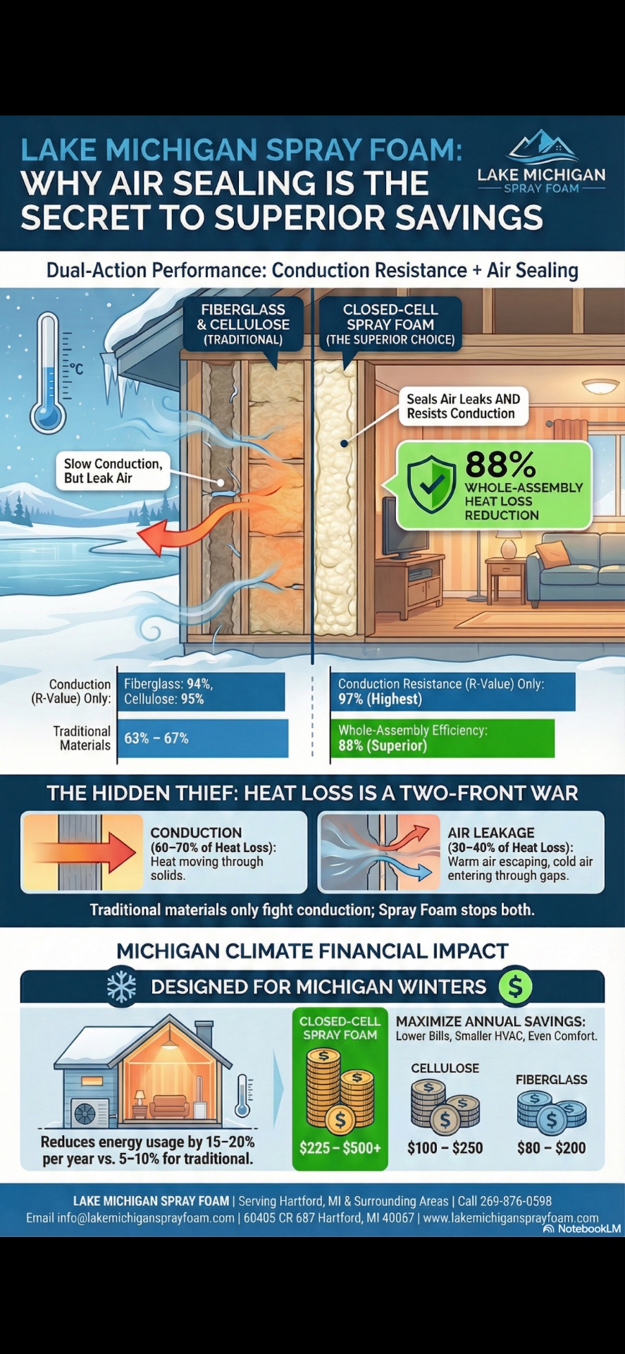 Lake Michigan Spray Foam, Insulation Installation or Upgrade in Hartford, MI - photo 2