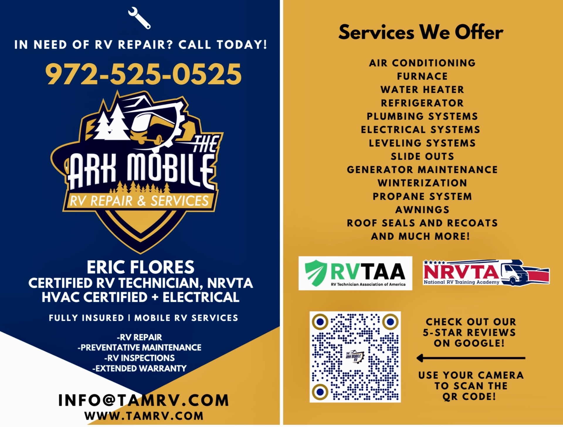 The Ark Mobile RV Repair, LLC., RV Repair in Aubrey, TX - photo 1