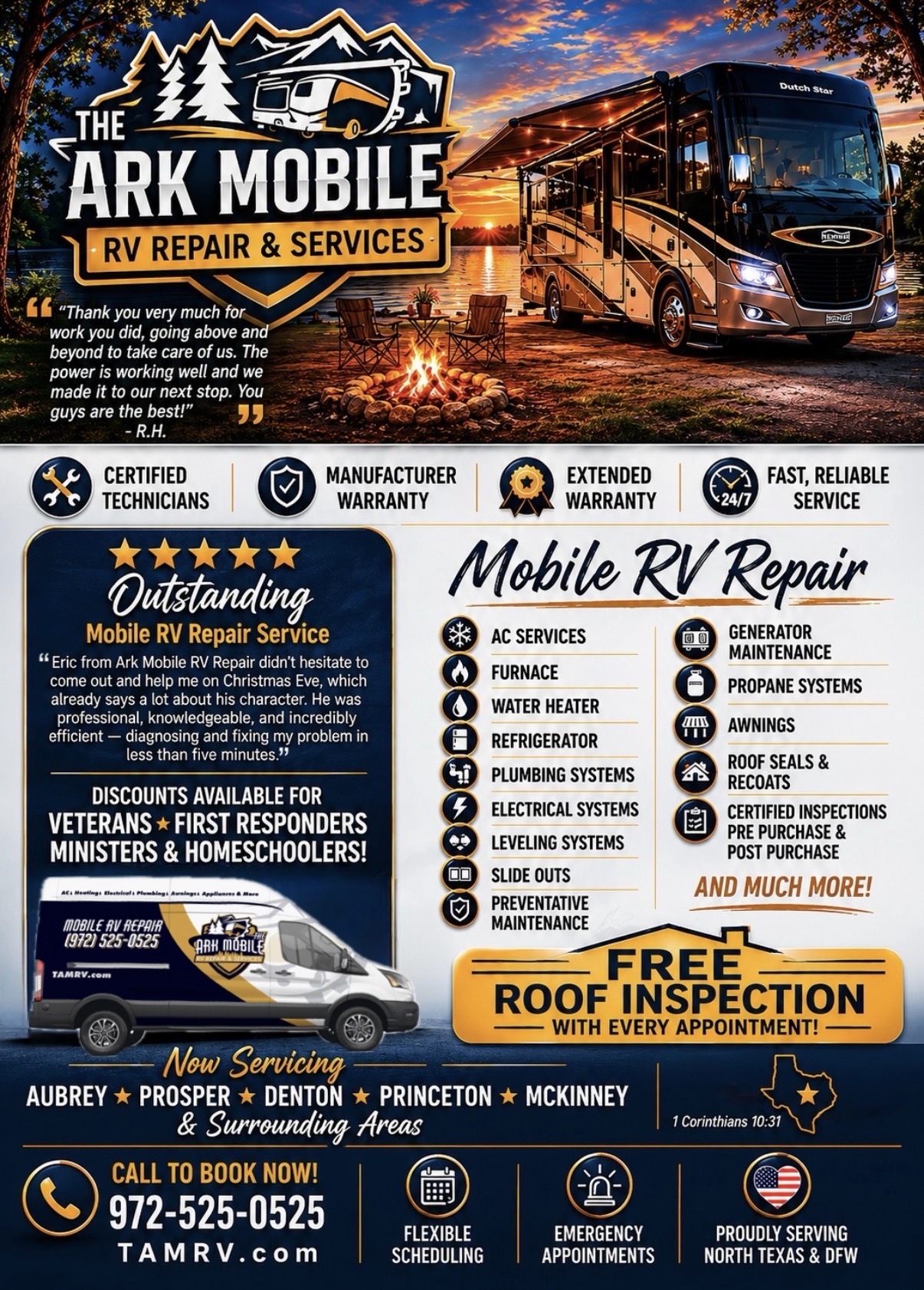 The Ark Mobile RV Repair, LLC., RV Repair in Aubrey, TX - photo 3