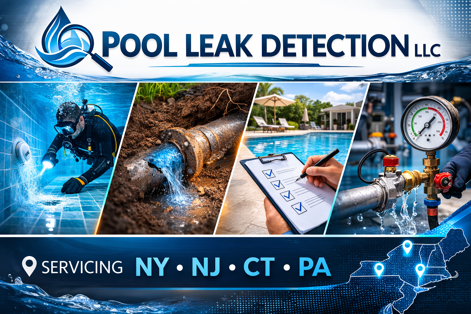 Pool Leak Detection LLC, Swimming Pool Repair in Highland Falls, NY - photo 4