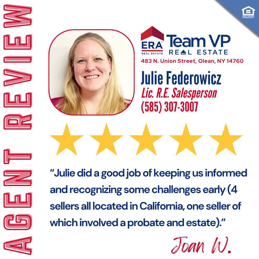 Julie A. Federowicz, NY Licensed Real Estate Salesperson, Real Estate Market Analysis in Olean, NY - photo 1