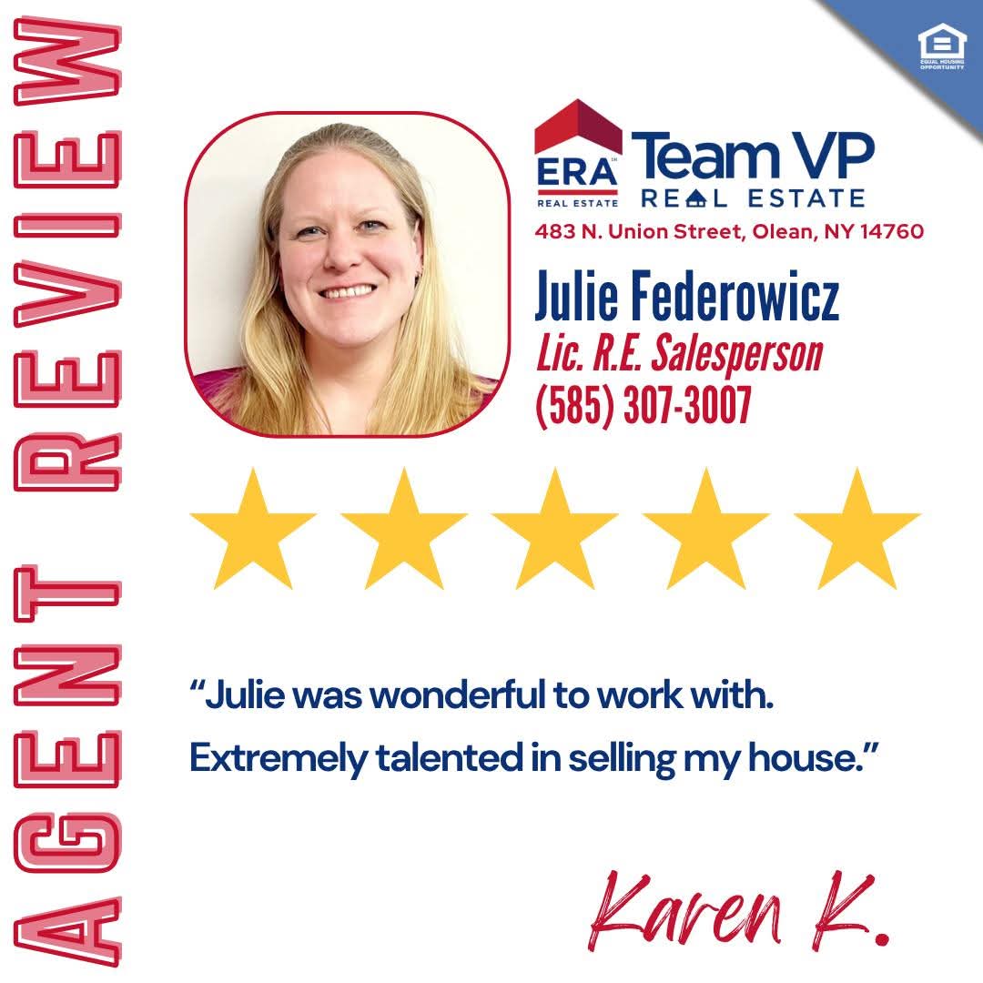 Julie A. Federowicz, NY Licensed Real Estate Salesperson, Real Estate Market Analysis in Olean, NY - photo 2