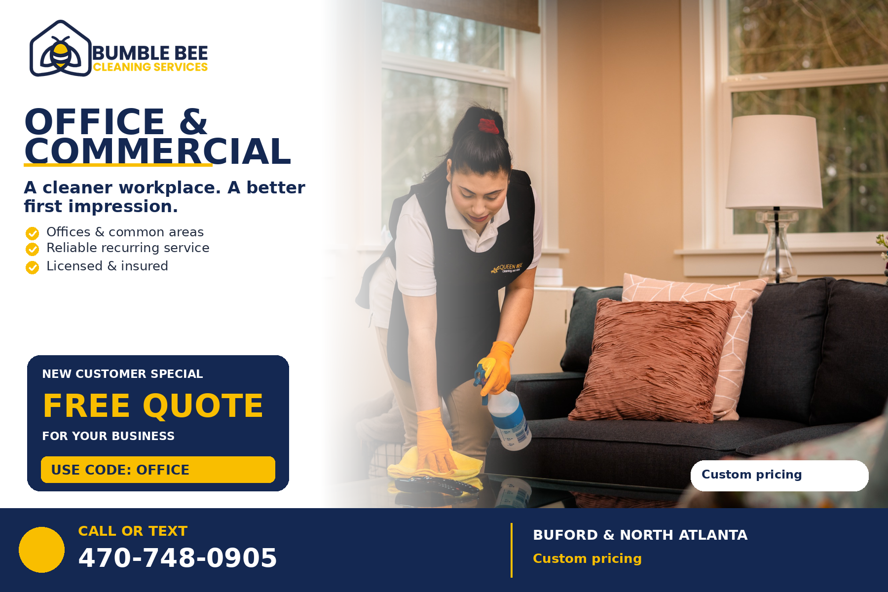 Bumble Bee Cleaning Services, Commercial Cleaning in Buford, GA - photo 1
