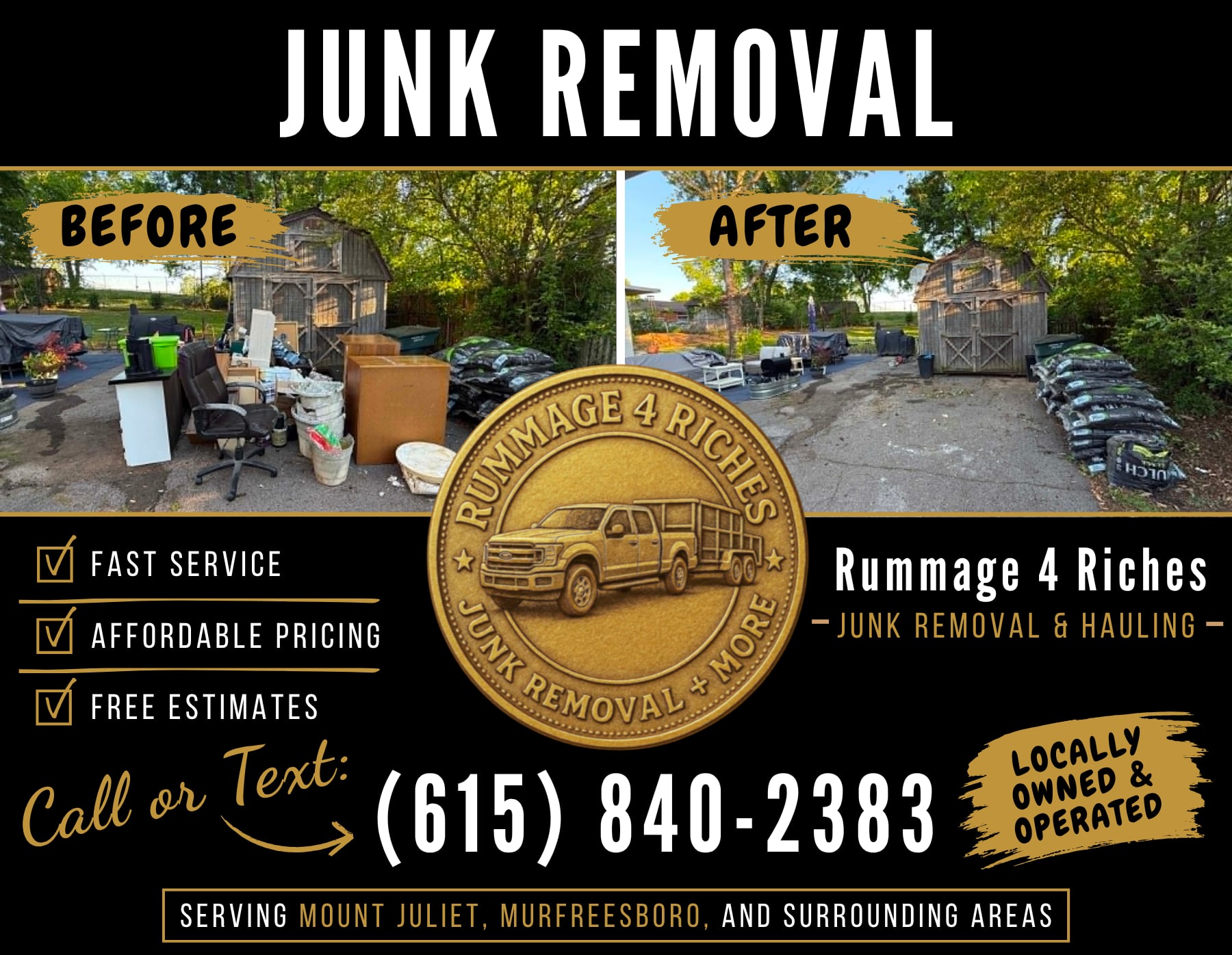 Rummage 4 Riches Junk Removal & Hauling, Residential Junk Removal in Mount Juliet, TN - photo 3