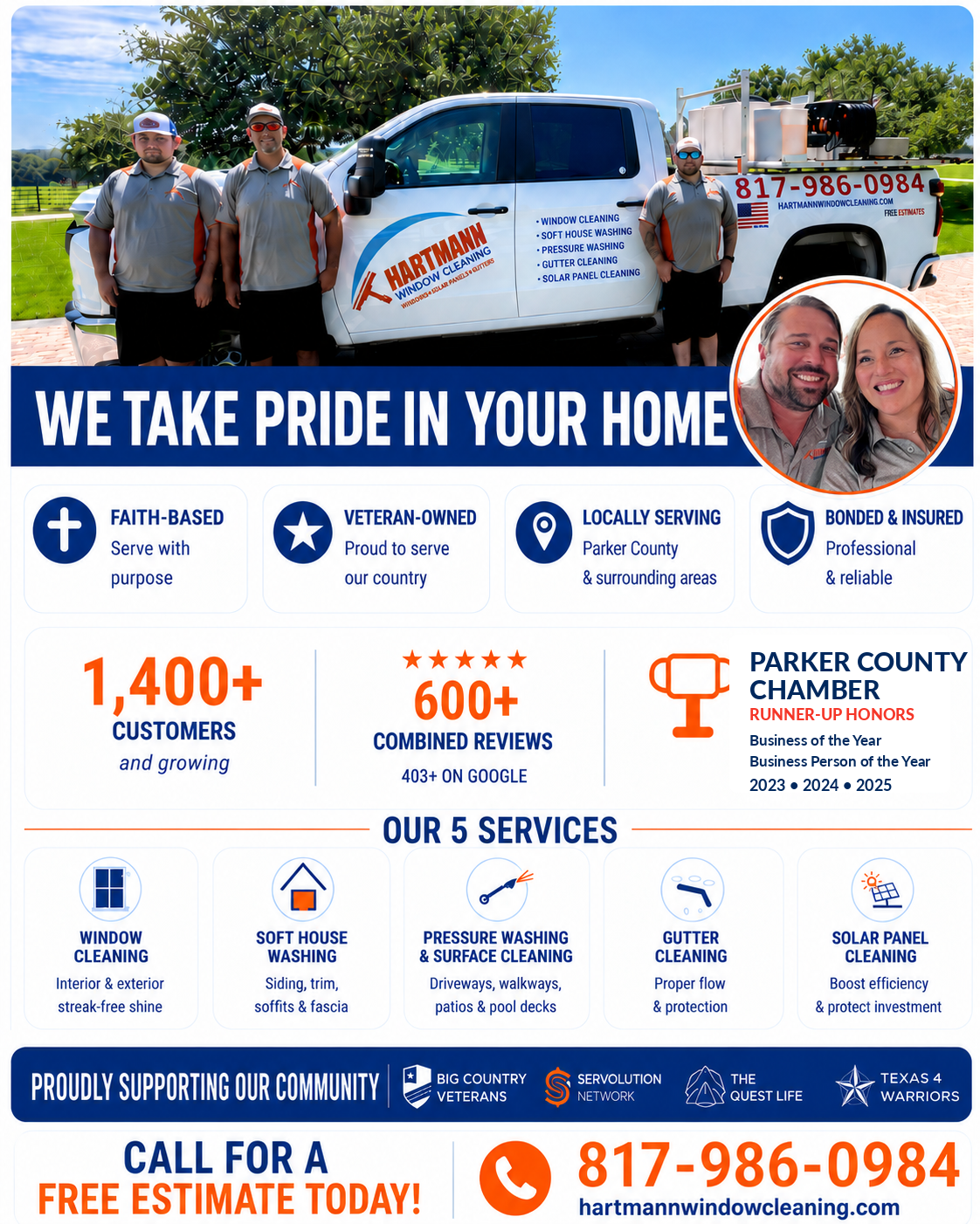 Hartmann Window Cleaning, Pressure Washing in Weatehrford , TX - photo 1