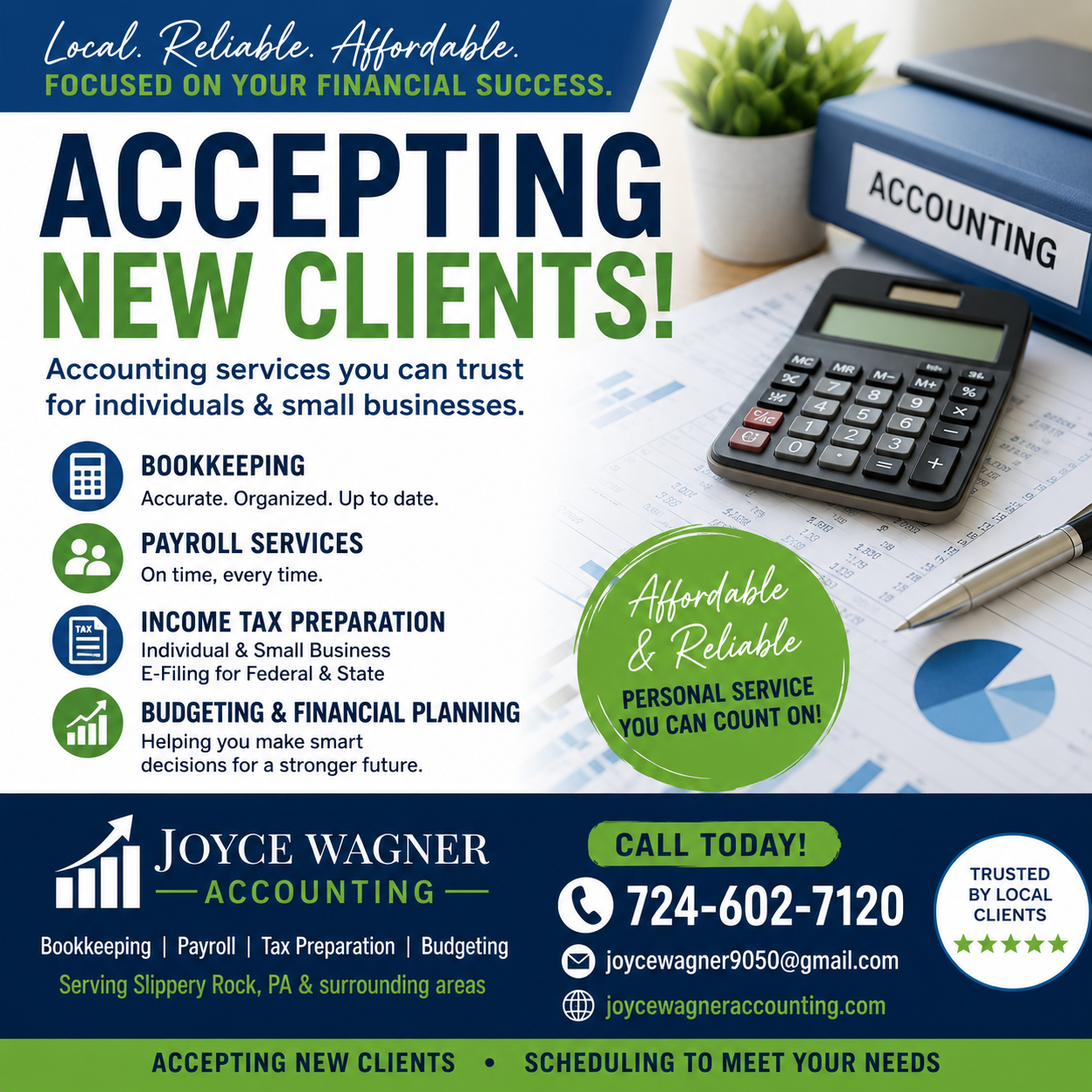 Joyce Wagner Accounting, Accounting in Slippery Rock, PA - photo 4