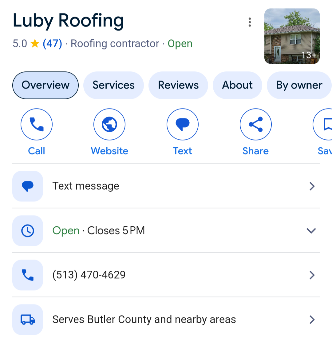 Luby Roofing, Gutter Repair in Liberty Township, OH - photo 1