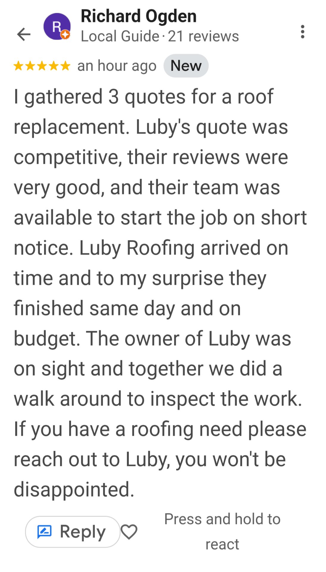 Luby Roofing, Gutter Repair in Liberty Township, OH - photo 5
