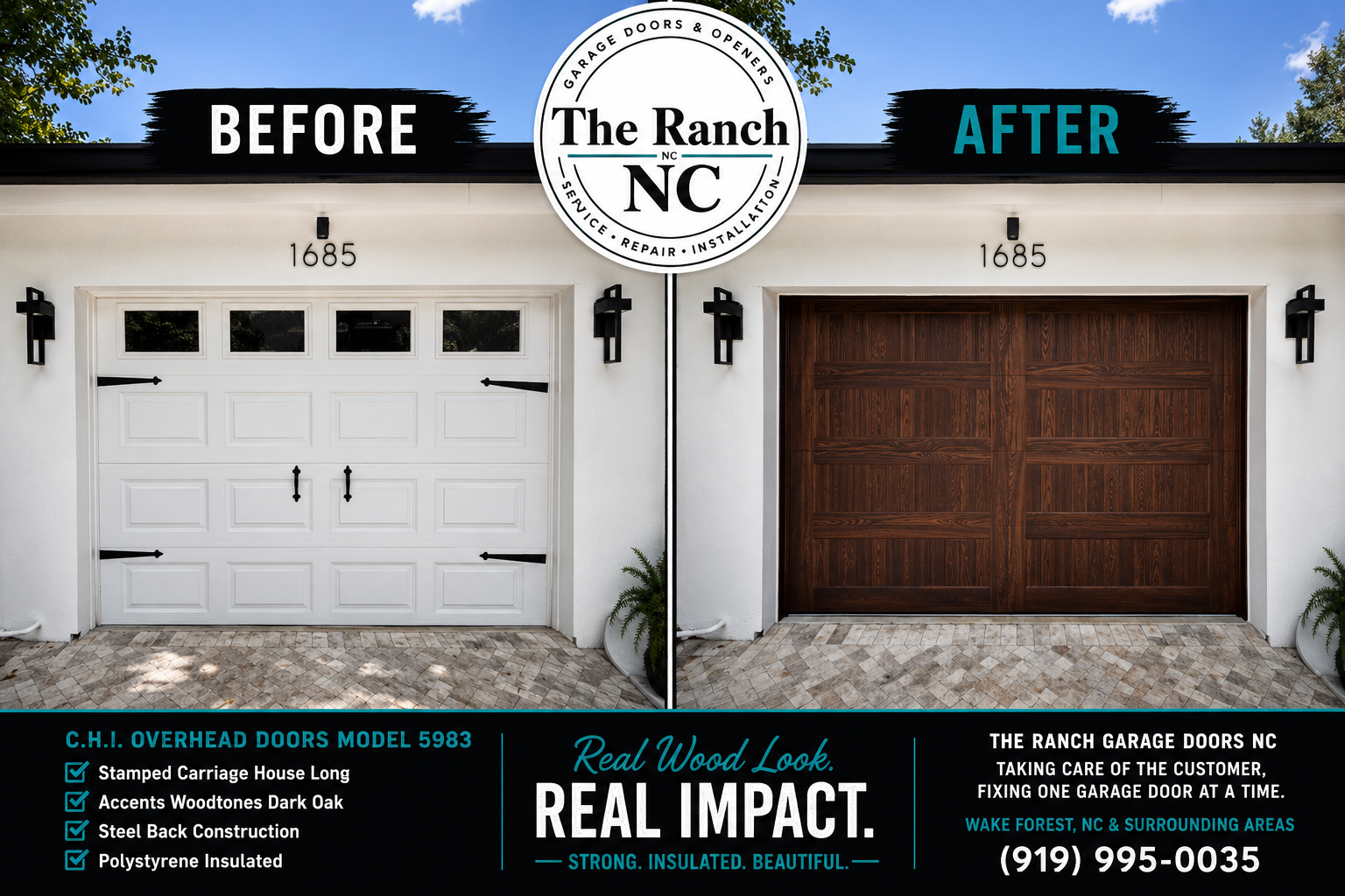 The Ranch Garage Doors NC, Garage Door Installation or Replacement in Wake Forest, NC - photo 5