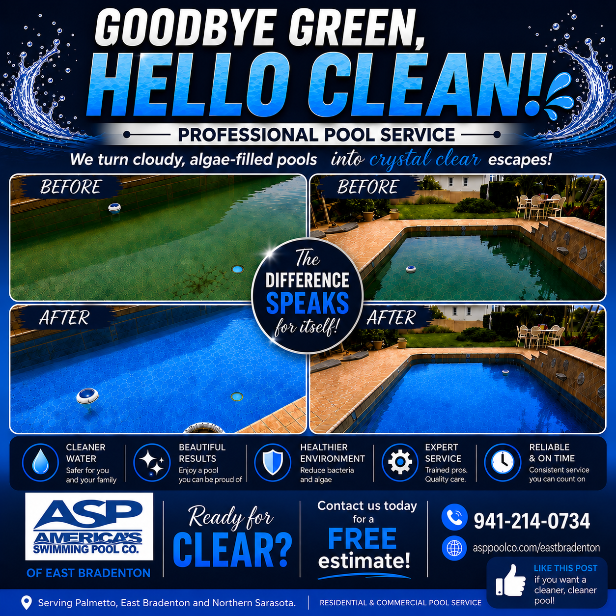 ASP- America's Swimming Pool Company of East Bradenton, Swimming Pool Cleaning, Maintenance, and Inspection in Sarasota, FL - photo 3
