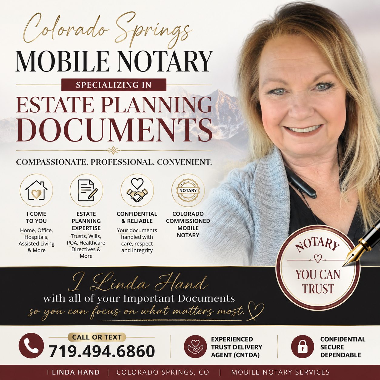 I Linda Hand-Colorado Notary & Concierge, Mobile Notary in Colorado Springs, CO - photo 3