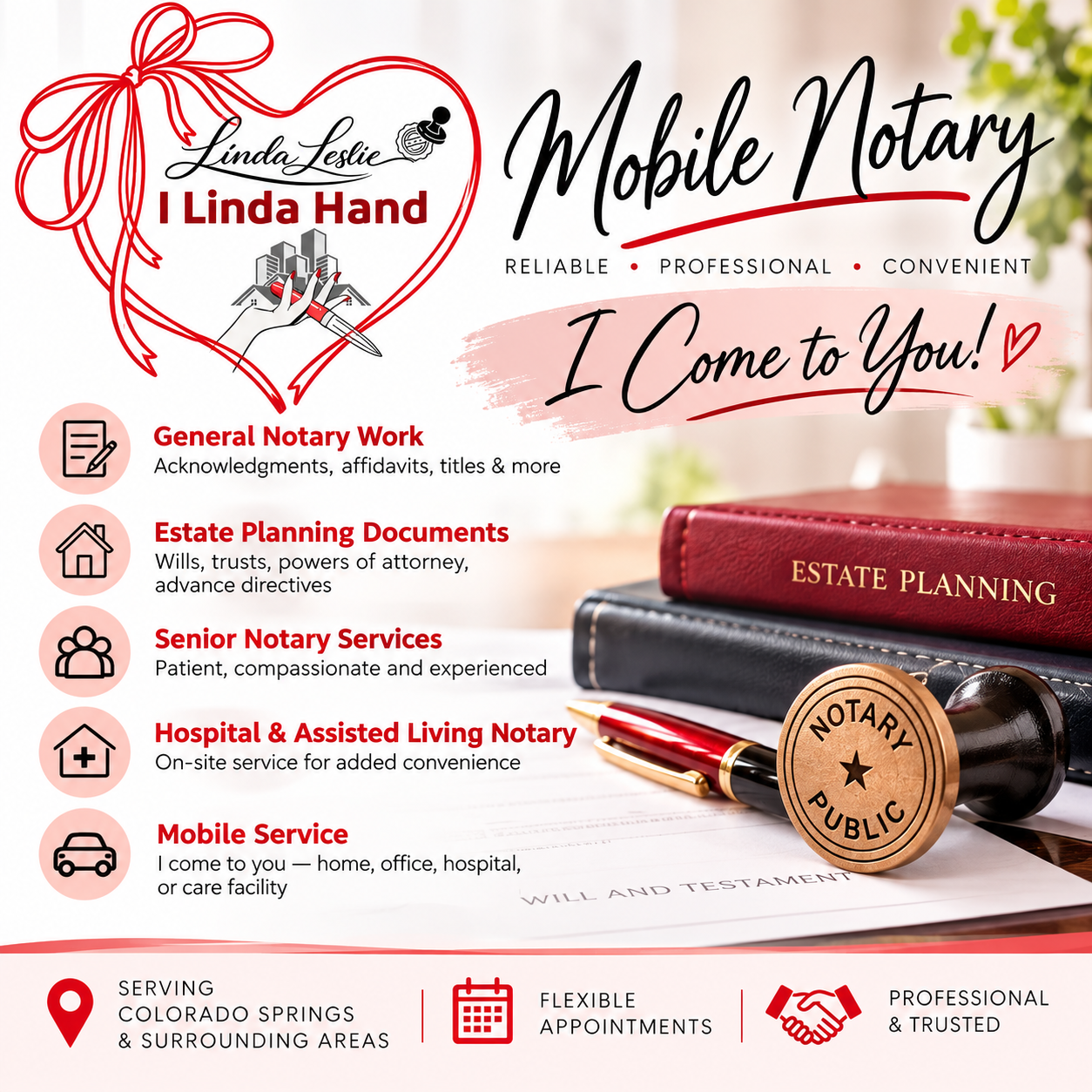 I Linda Hand-Colorado Notary & Concierge, Mobile Notary in Colorado Springs, CO - photo 4
