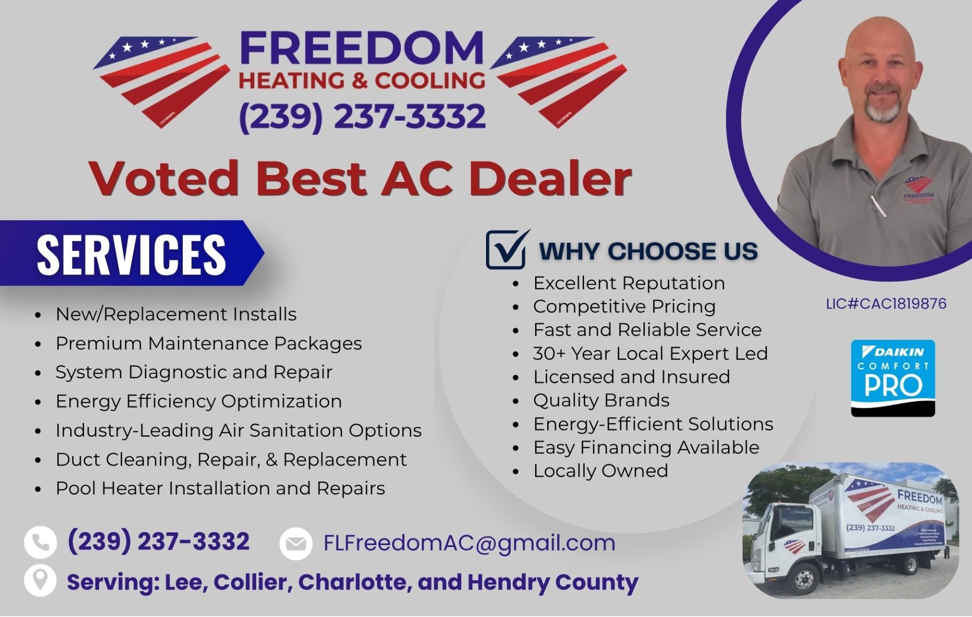 Freedom Heating and Cooling LLC, Central Air Conditioning Installation or Replacement in Cape Coral, FL - photo 1