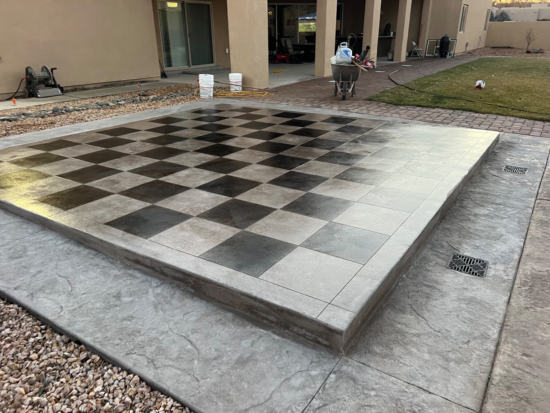Zia Decorative Concrete, Artificial Turf Installation in Albuquerque, NM - photo 4