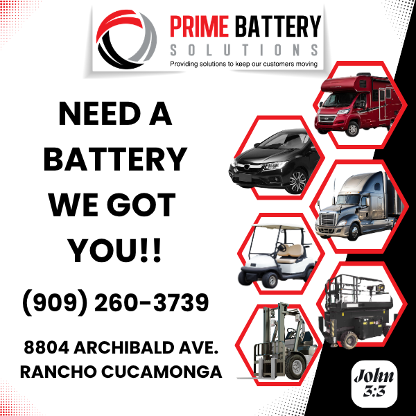 Prime Battery Solutions, Battery Stores in Rancho Cucamonga, CA - photo 2