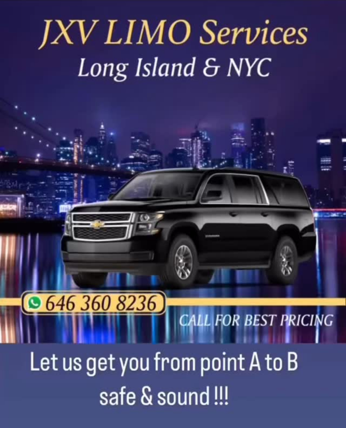JXV LIMO Services, Limousine and Chauffeur Services in South Huntington, NY - photo 7
