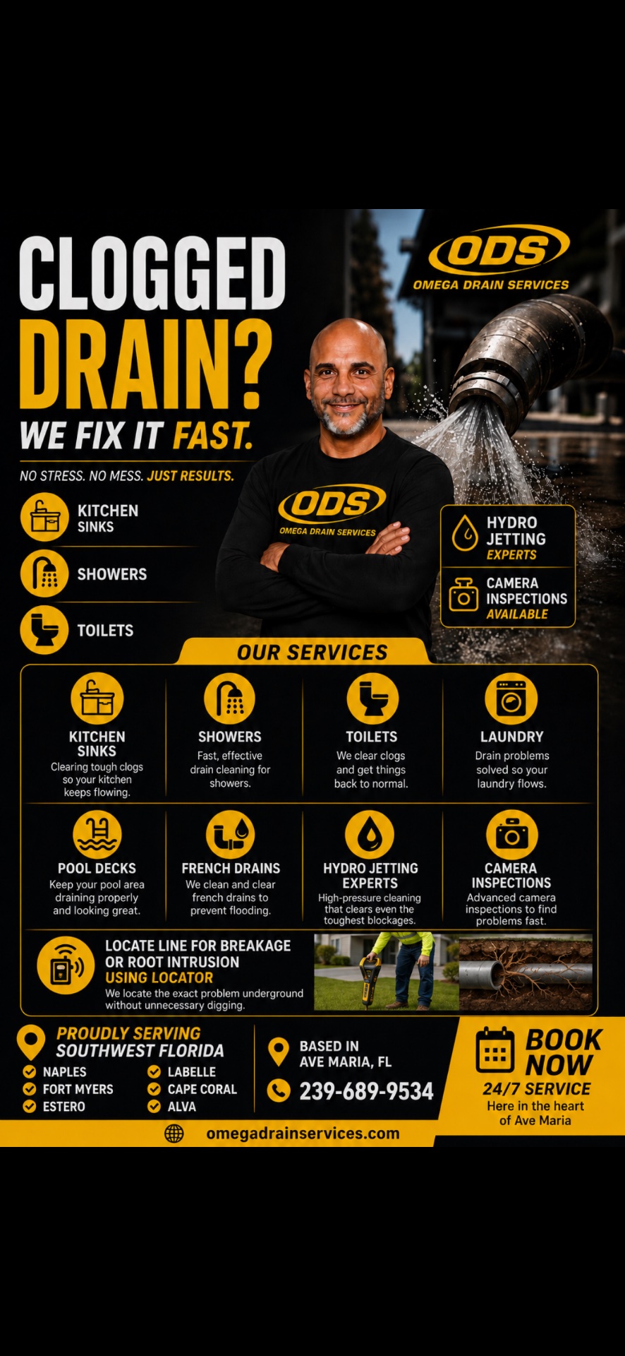 Omega drain services, Plumbing Drain Repair in Ave Maria, FL - photo 1