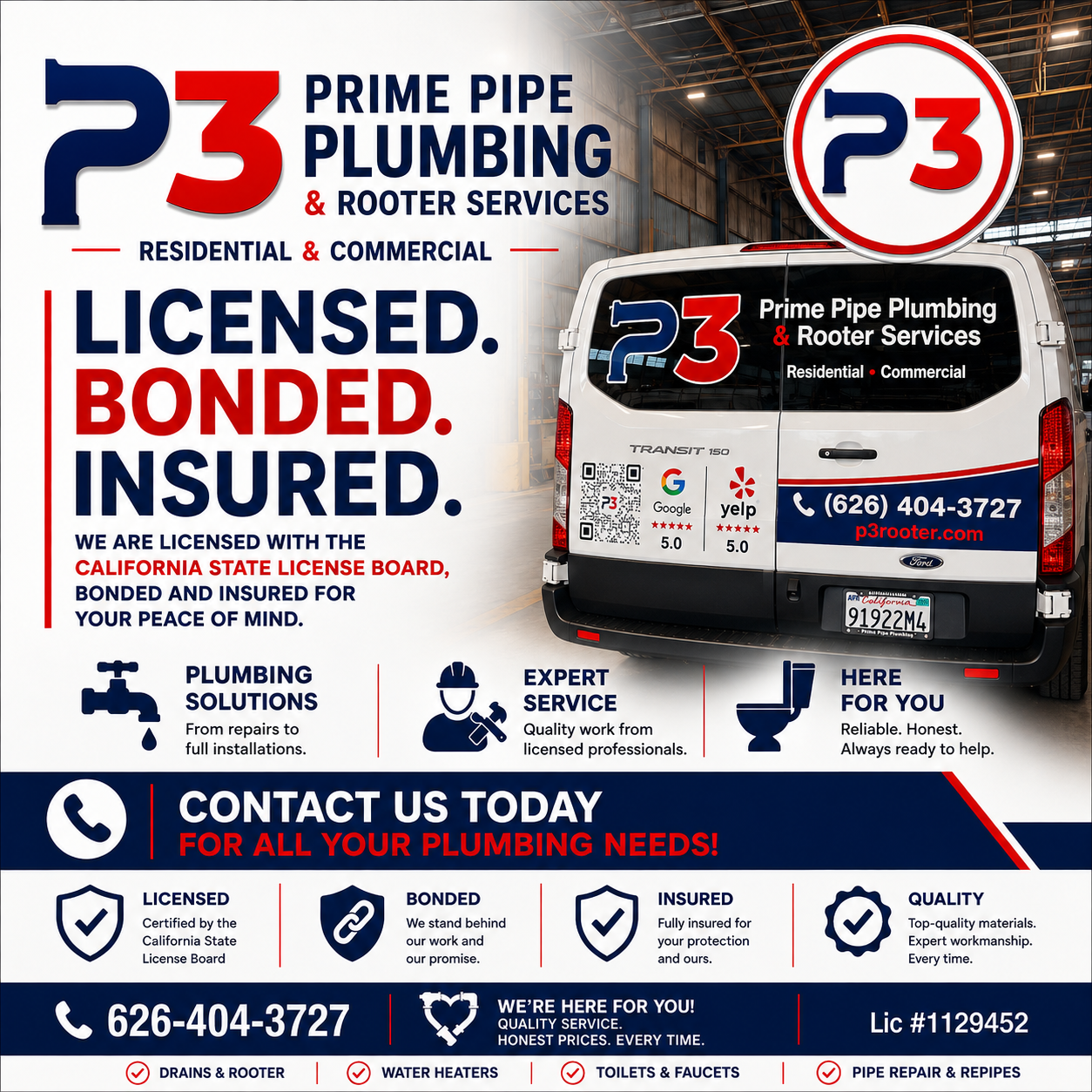 Prime Pipe Plumbing & Rooter Services, Plumbing Drain Repair in Chino Hills, CA - photo 8