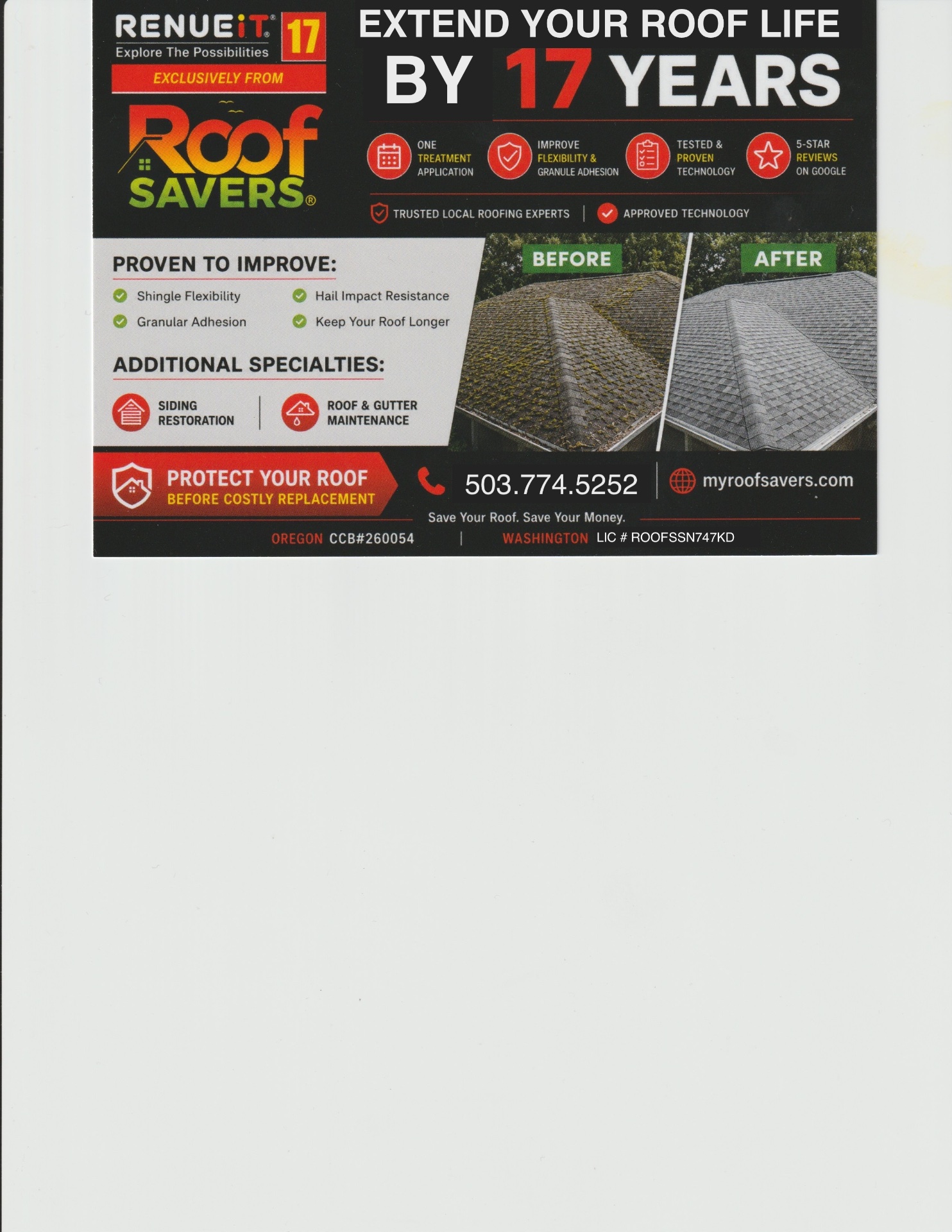 Roof Savers Northwest, Roof Cleaning in Wood Village, OR - photo 1
