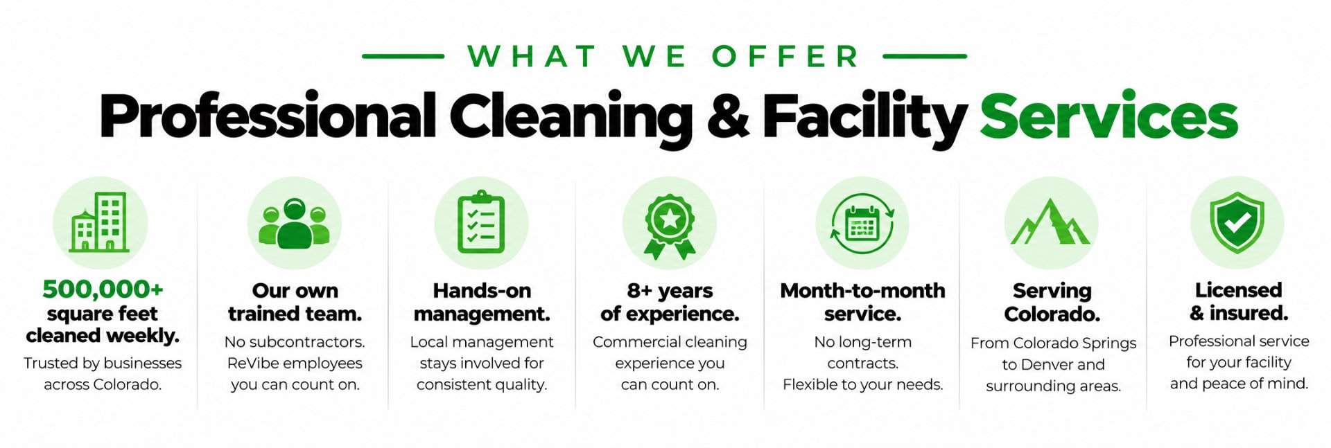 ReVibe Facilities, Commercial Cleaning in Castle Rock, CO - photo 3