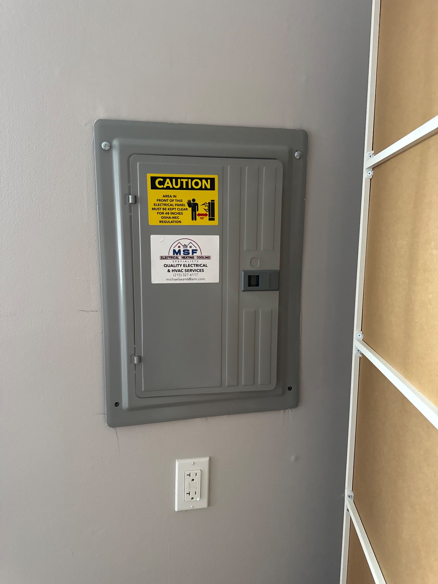 Msf electrical heating and cooling, Circuit Breaker Panel or Fuse Box Installation in Philadelphia, PA - photo 7