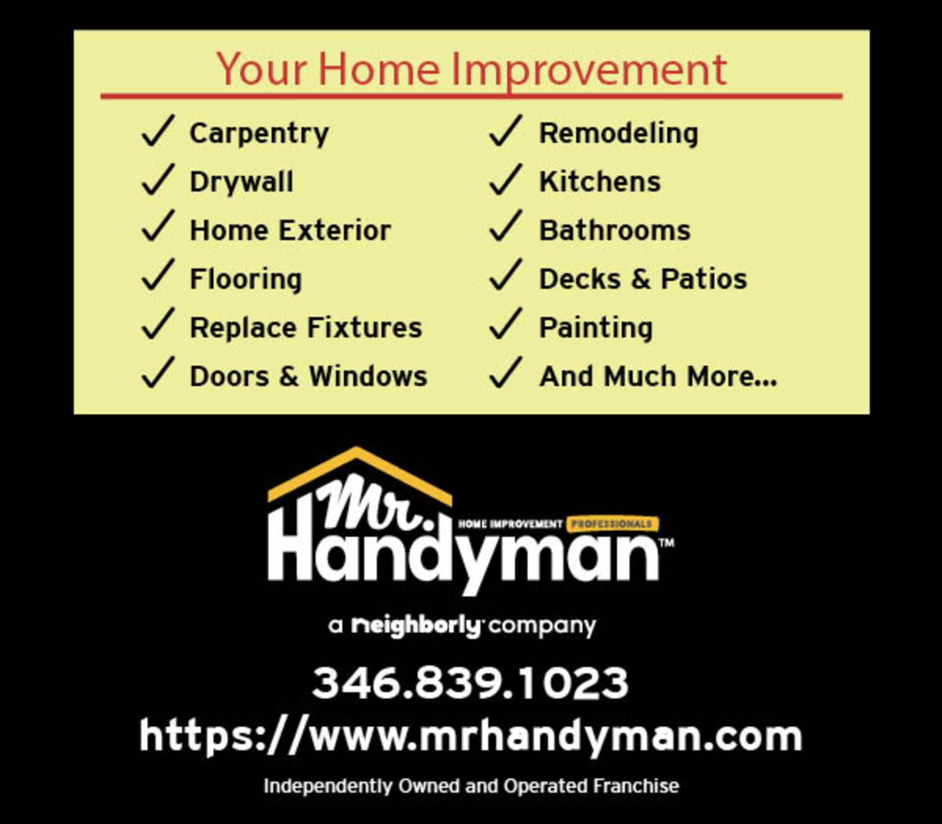 Mr. Handyman of Cypress - Copperfield, Deck or Porch Repair in Houston, TX - photo 1