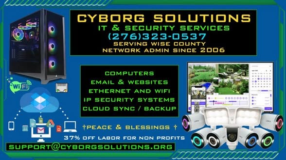 Cyborg Solutions, Computer Repair in Appalachia, VA - photo 2