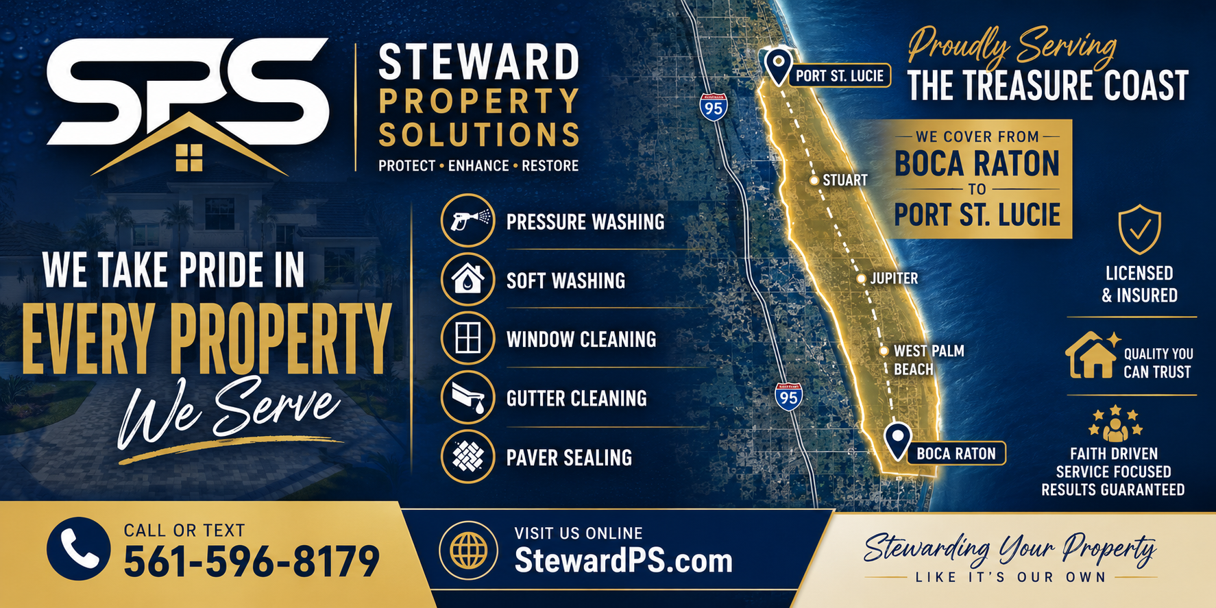 Steward Property Solutions, Pressure Washing in Jupiter, FL - photo 4