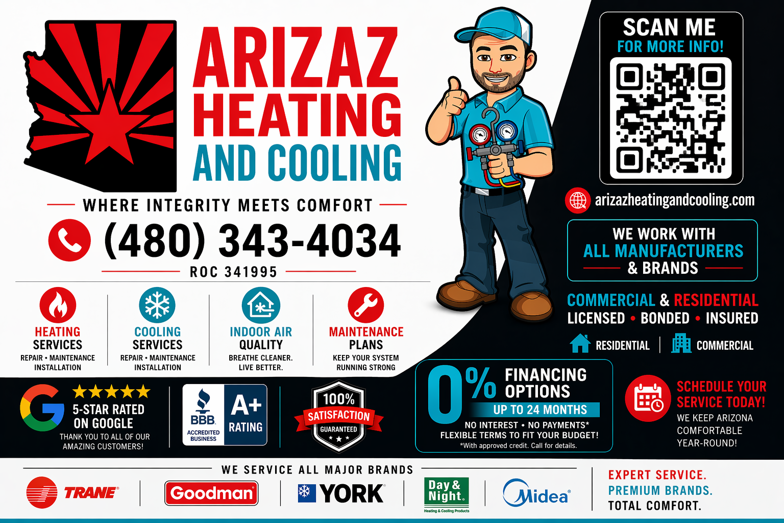 Arizaz Heating And Cooling, Central Air Conditioning Installation or Replacement in Chandler, AZ - photo 8