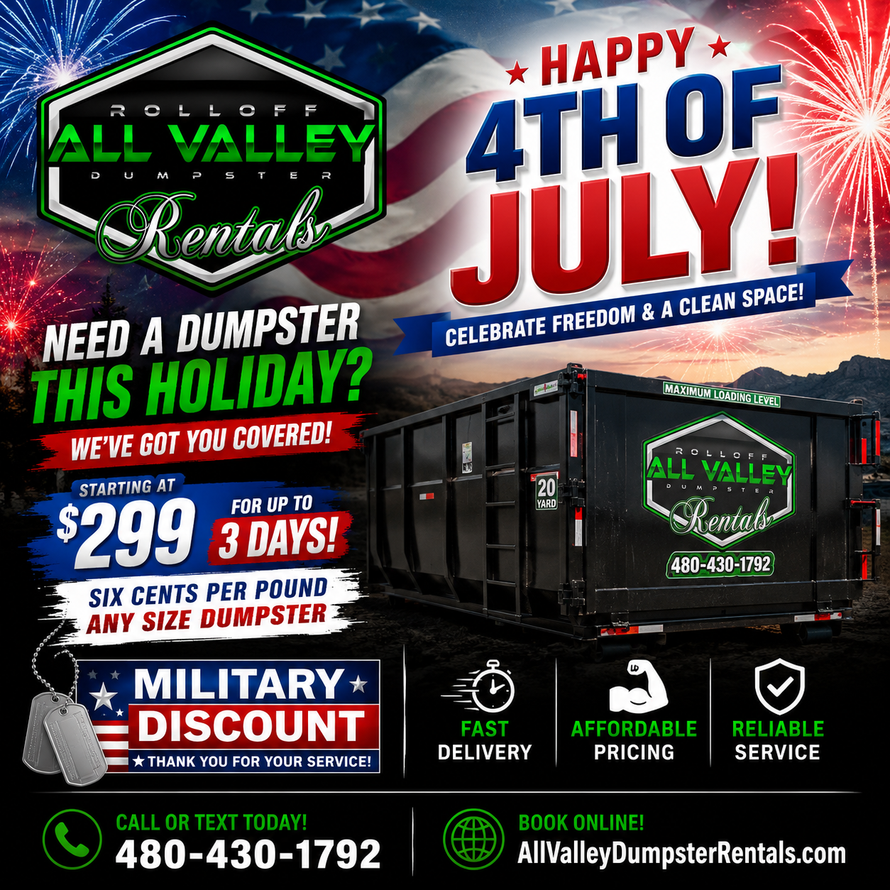 All Valley Rolloff Dumpster Rentals, Dumpster Rental in San Tan Valley, AZ - photo 3