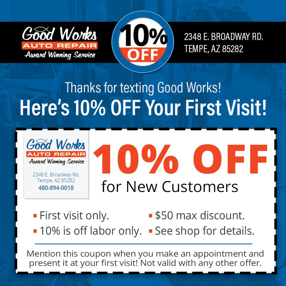 Good Works Auto Repair, LLC, Brake System Repair in Tempe, AZ - photo 5