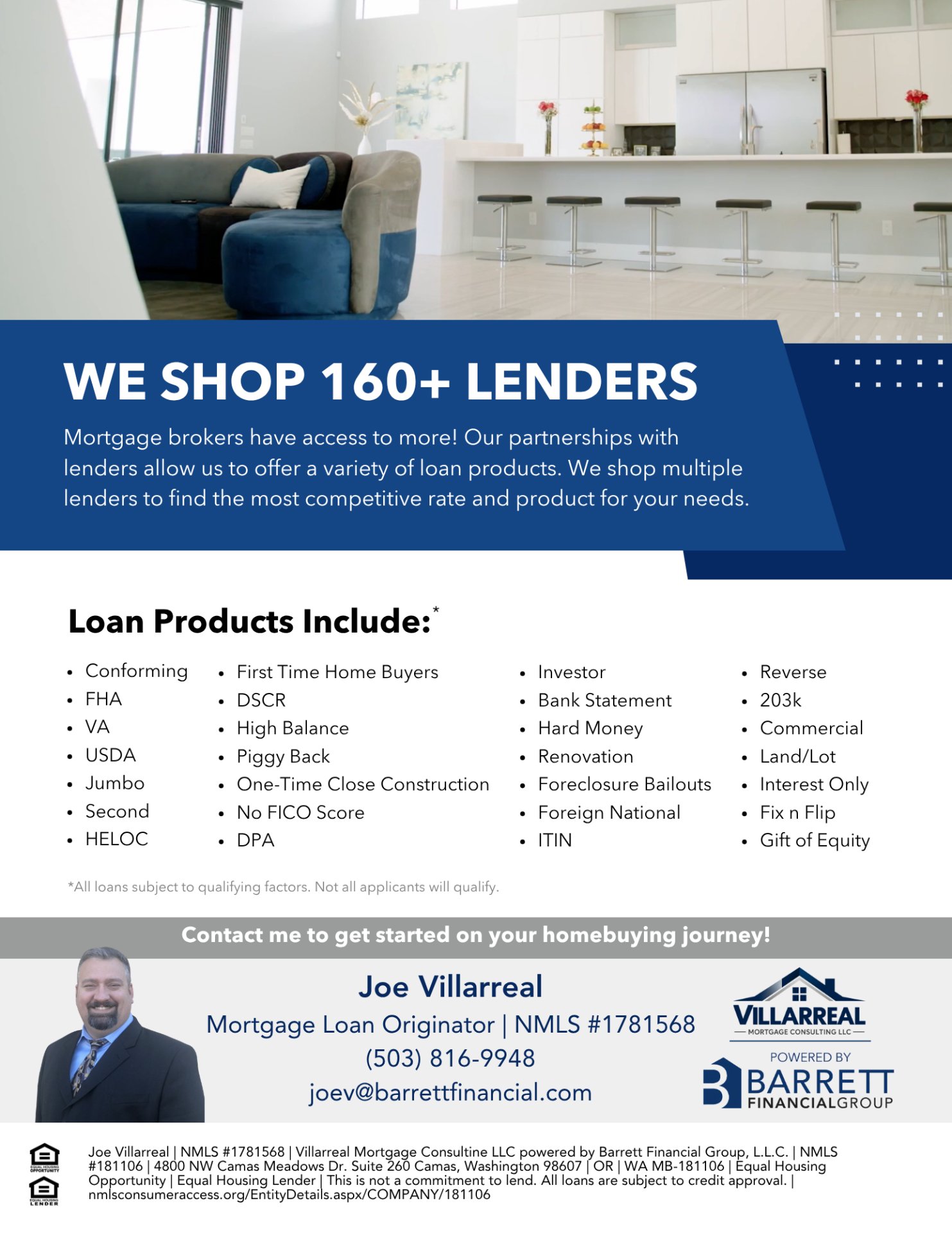 Villarreal Mortgage Consulting LLC, Mortgage Brokers in Camas, WA - photo 3