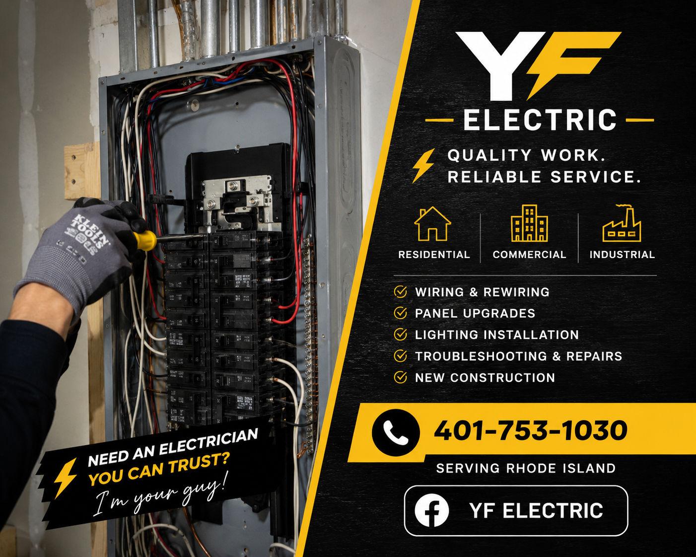 YF Electric, Electrical and Wiring Repair in Providence, RI - photo 1
