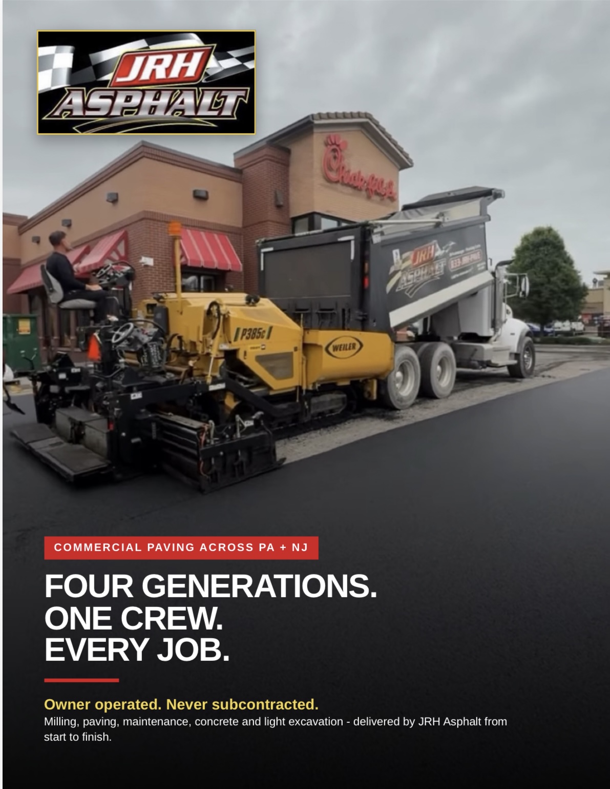 JRH ASPHALT LLC., Asphalt Installation in Kutztown, PA - photo 2
