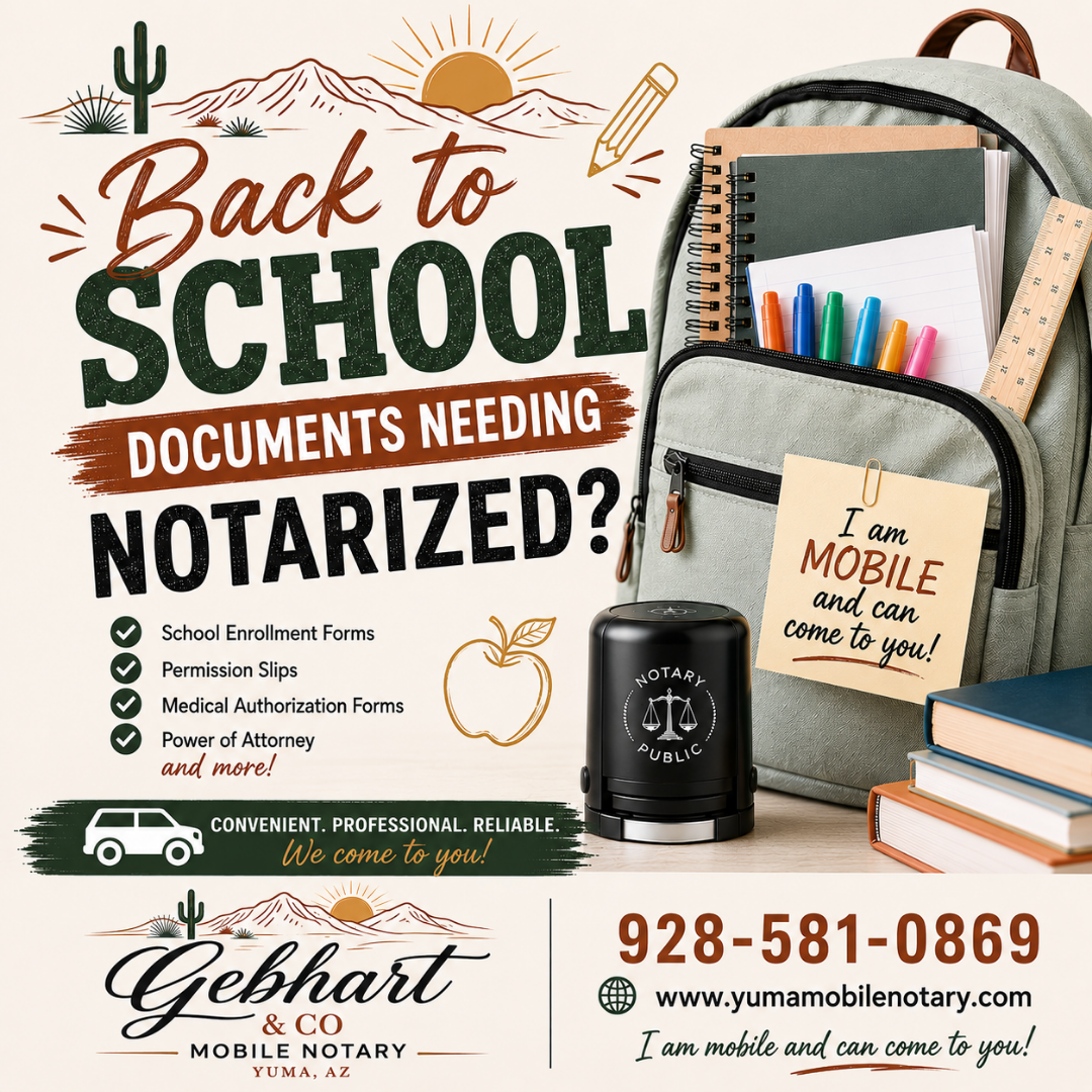 Gebhart & Co Mobile Notary, Mobile Notary in Yuma, AZ - photo 1
