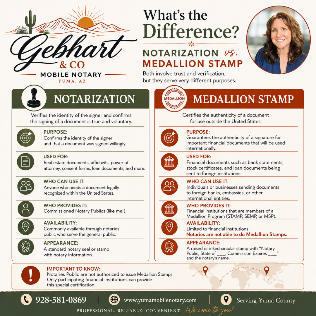 Gebhart & Co Mobile Notary, Mobile Notary in Yuma, AZ - photo 3