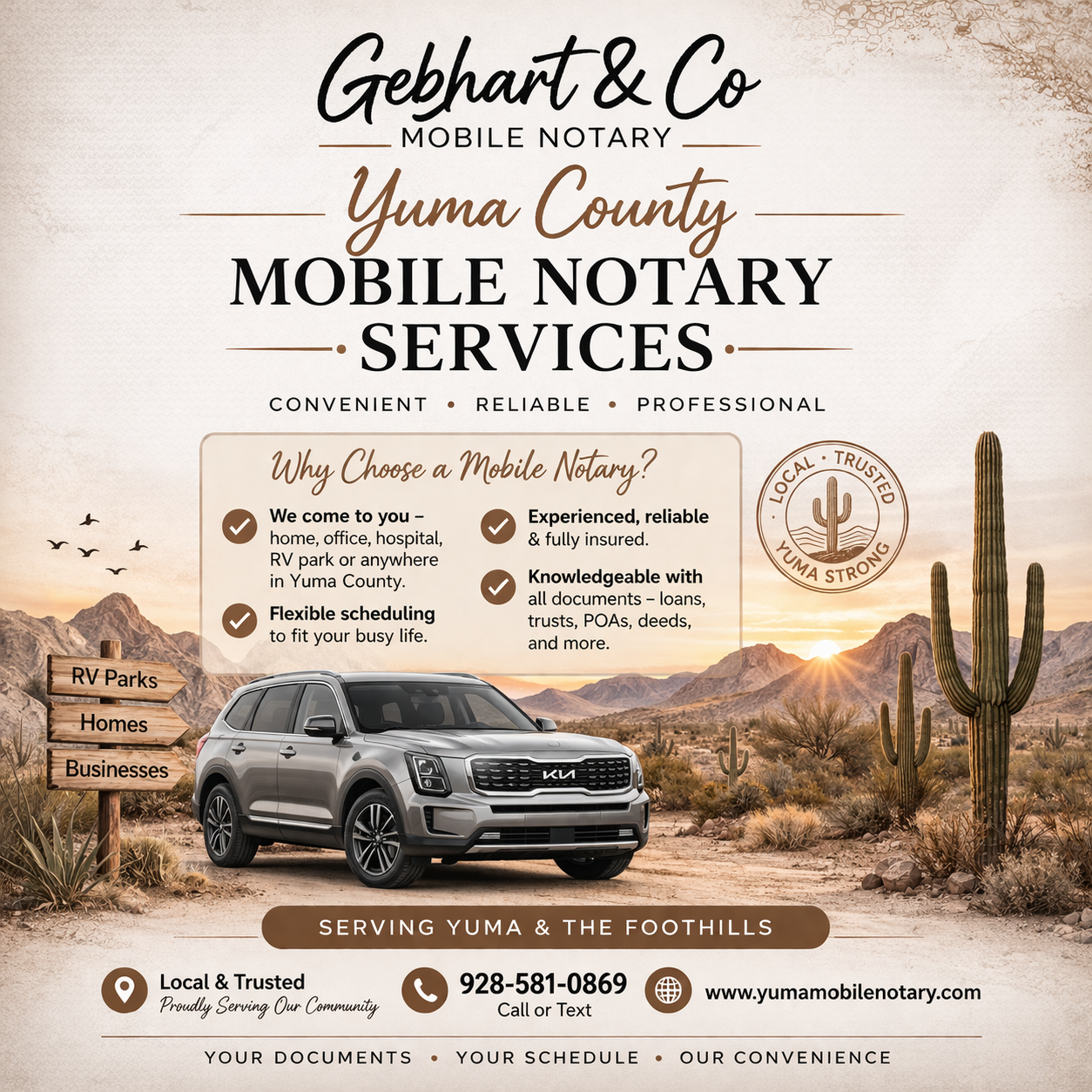 Gebhart & Co Mobile Notary, Mobile Notary in Yuma, AZ - photo 5