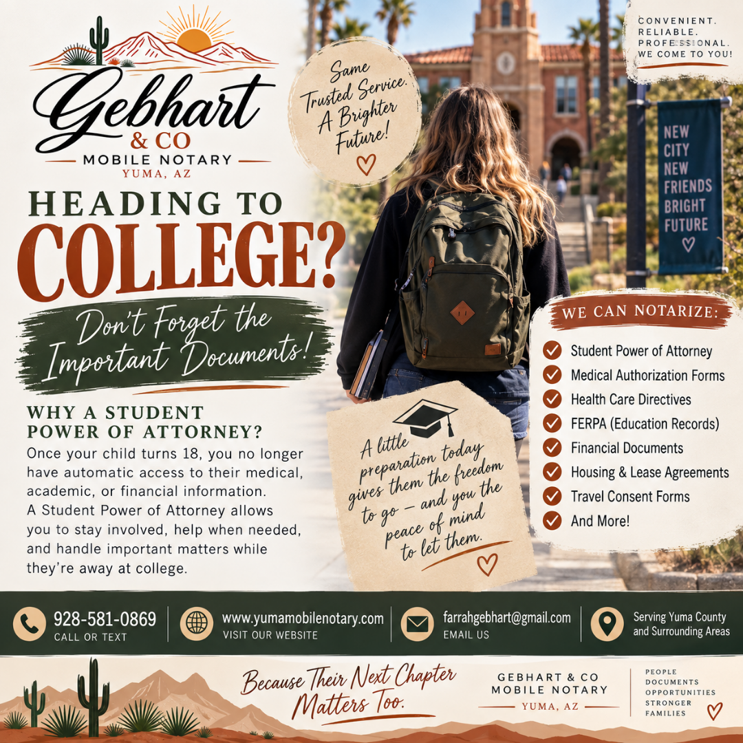Gebhart & Co Mobile Notary, Mobile Notary in Yuma, AZ - photo 7