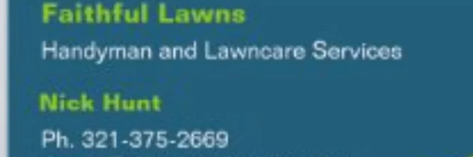 Faithful Lawns and handyman services cover photo