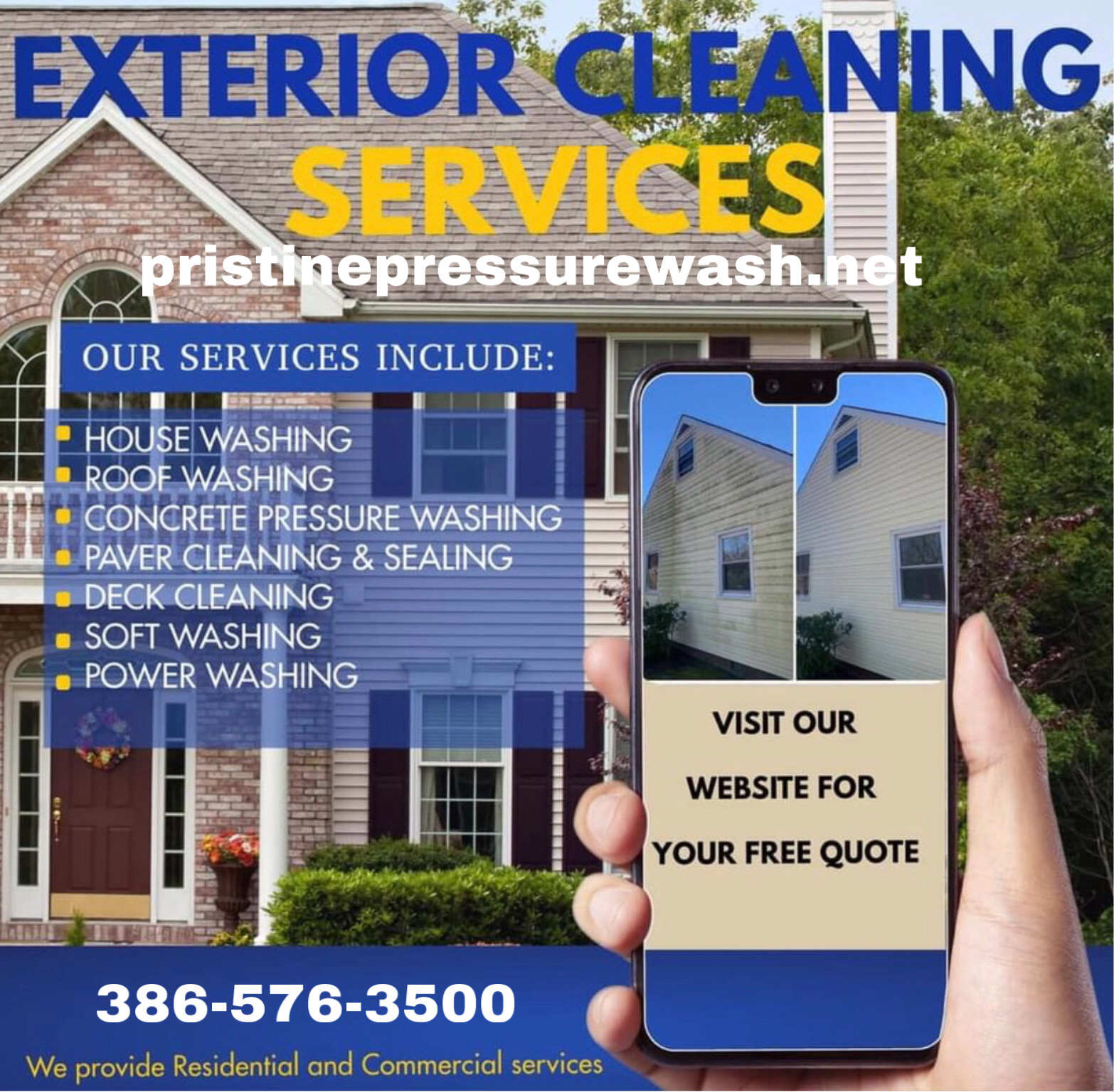 Pristine Pressure Washing & Soft Wash Solutions, Pressure Washing in Deland, FL - photo 8