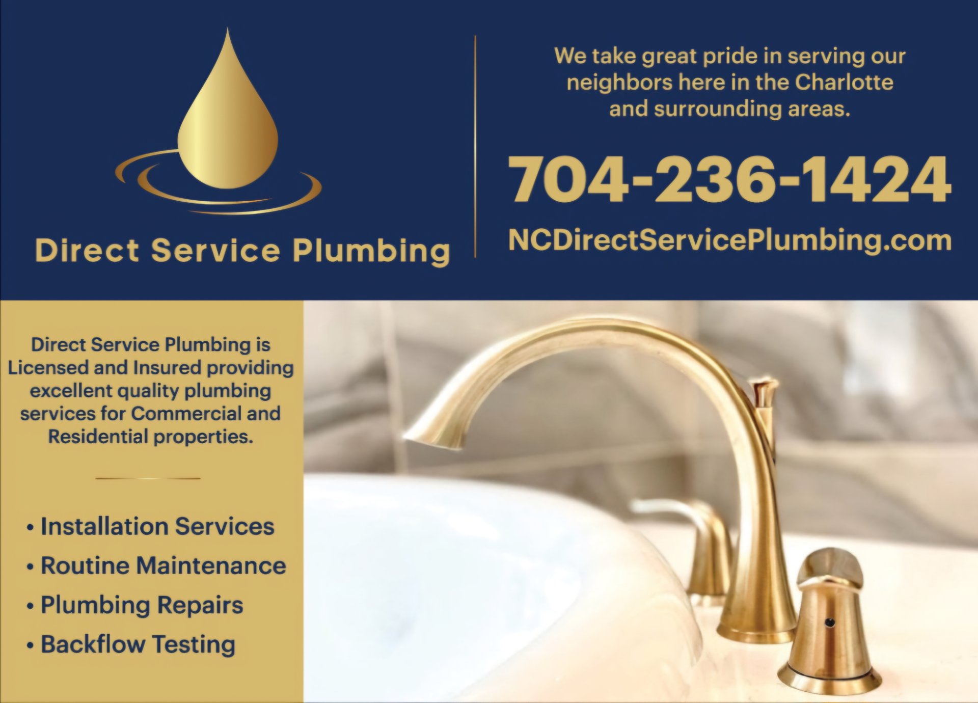 Direct Service Plumbing, Backflow Services in Matthews, NC - photo 1